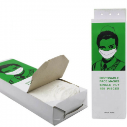 1-Ply Cleanroom Face Mask Paper Earloop