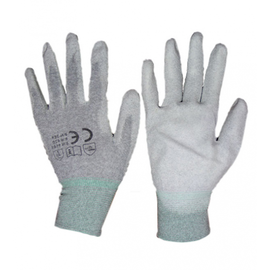 ESD Antistatic PU Coated Palm Fit Glove