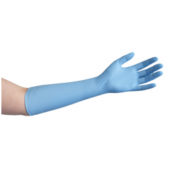 Cleanroom Nitrile Glove Blue 16"