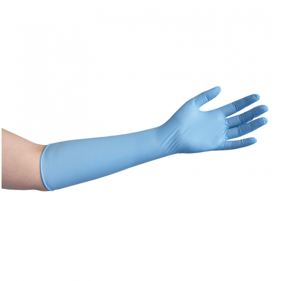 Cleanroom Nitrile Glove Blue 16"