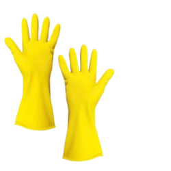 Glove Chemical Resistant Latex Yellow