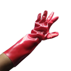 Kenmaster Rubber PVC Glove 16", Red (SRNG 117)