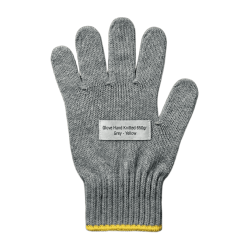 Glove Hand Knitted 650gr, Grey - Yellow