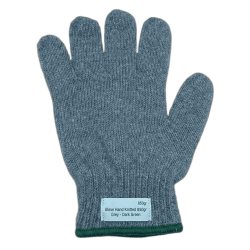 Glove Hand Knitted 850gr, Grey - Dark Green
