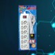 KENMASTER switch socket 4 Meter F-66 (6 Holes)