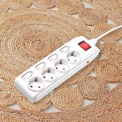 KENMASTER Switch Socket 4 Meter F-44 (4 Holes)