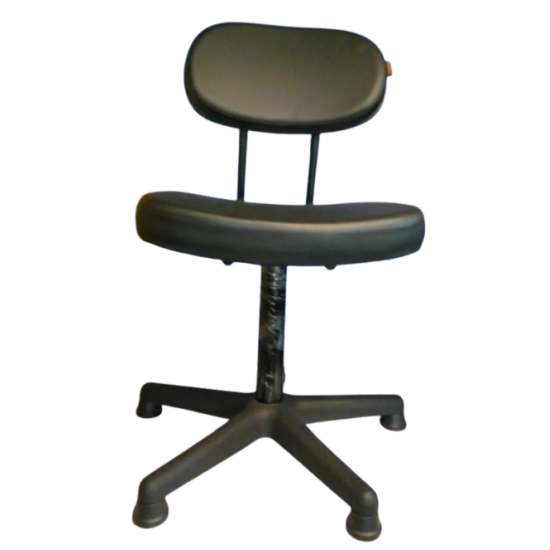 Office Chair PC822 w/ Chrome Leg w/o Handle, Black