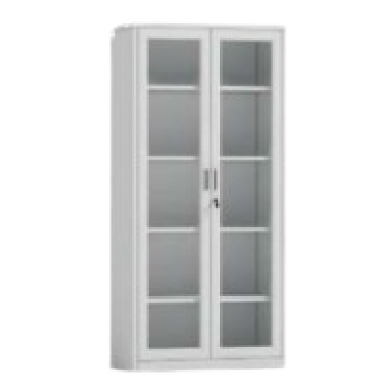Office Cabinet Metal Glass HY-FC-003 900 (W) × 400 (D) × 1850 (H) mm