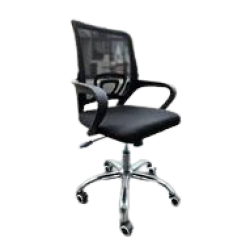 Office Chair 6020 w/ Arm Rest, Black