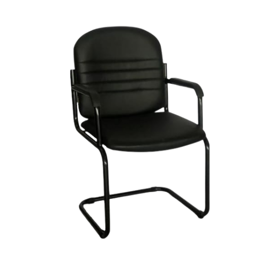 Office Chair T25#C w/ Arm Rest w/o Wheel Black Office Chair T25#C w/ Arm Rest w/o Wheel Black