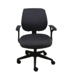 Office Chair w/ Arm Rest, Blue