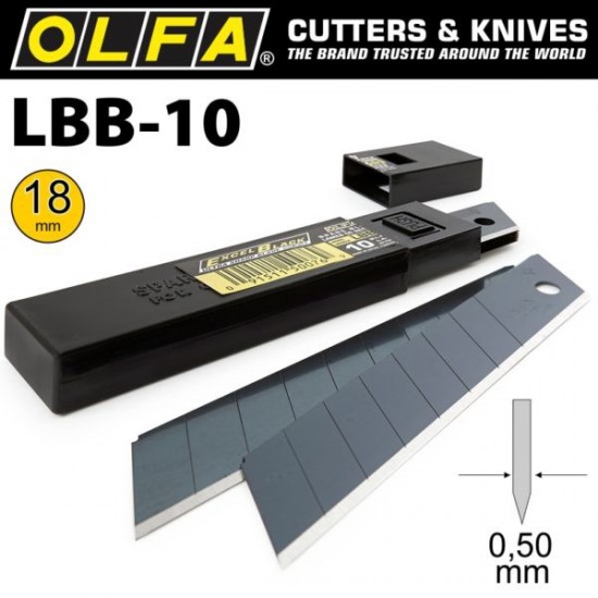 OLFA 18mm Spare Blade LBB-10 (10pcs pack) X01-0026 LBB10K(288-4585) 288-4585