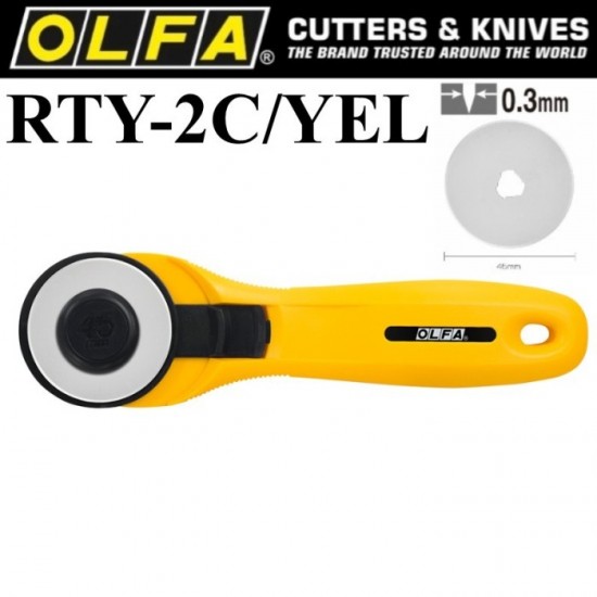 OLFA Rotary cutter RTY-2C/YEL X01-0089 234B(859-0627) 859-0627