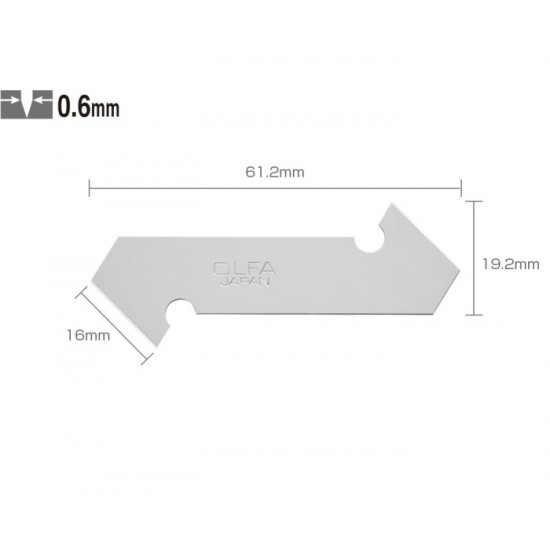 OLFA Spare Blade for PC-L(3pcs pack) X01-0099 XB17(360-7518) 360-7518