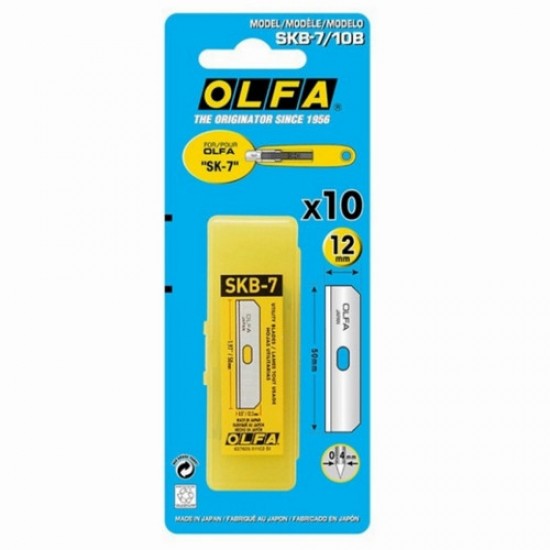 OLFA Spare blade SK-7/10B (10pcs pack with blister pack) X01-0072