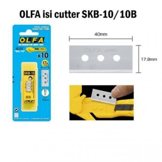 OLFA Spare blade for the All stainless steel knife SKB-2S/10B X01-0063 MSFB10(818-7134) 818-7134