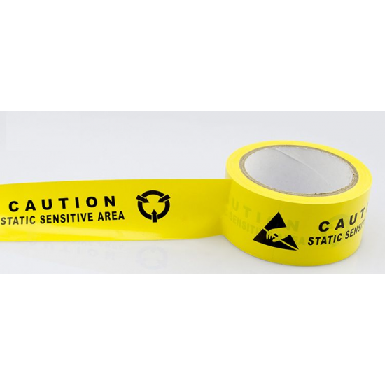 Tape "CAUTION STATIC SENSITIVE AREA" 