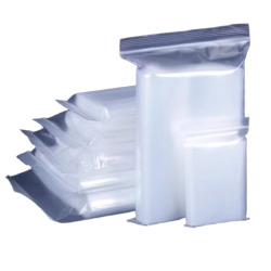 PE LDPE Zip Lock Bag White Edge
