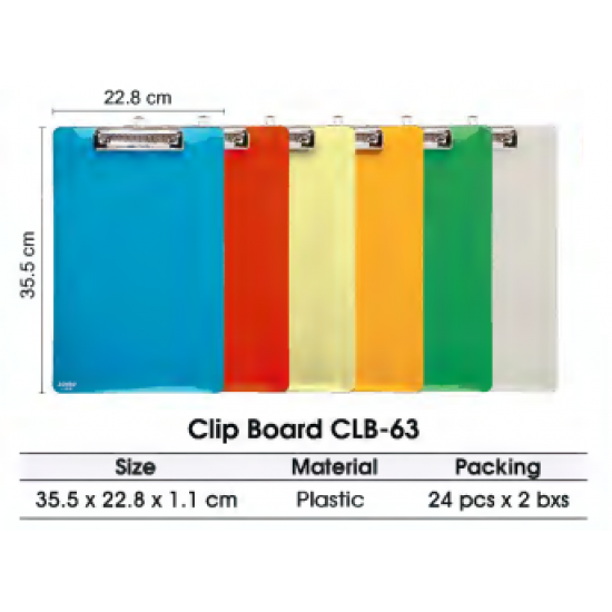 Stationary Joyko Clipboard CLB-63 F4
