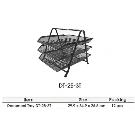 Stationary Joyko File Tray 3 Tier Metal DT-25 Stationary Joyko File Tray 3 Tier Metal DT-25