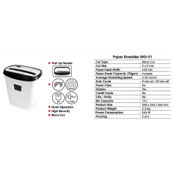 Joyko Paper Shredder SHD-01 Joyko Paper Shredder SHD-01