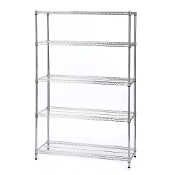 Rack Metal 5 Tier Chrome Rack Metal 5 Tier Chrome