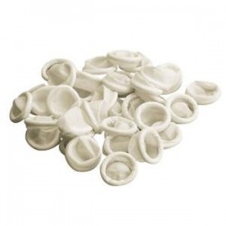 Latex Finger Cots White Latex Finger Cots White