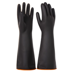 Glove Chemical Resistant Latex Black